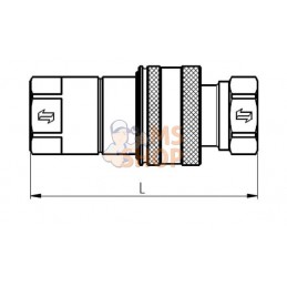 Coupleur femelle 1/2 BSP | FASTER Coupleur femelle 1/2 BSP | FASTERPR#781558