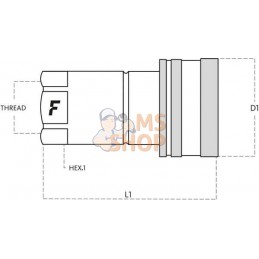 Coupleur femelle 1/4 BSP | FASTER Coupleur femelle 1/4 BSP | FASTERPR#781566