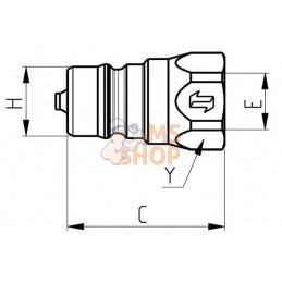 Coupleur à clapet mâle 1/4 BSP | FASTER Coupleur à clapet mâle 1/4 BSP | FASTERPR#781567