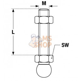 Tige filetée acier zingué M20 | FATH Tige filetée acier zingué M20 | FATHPR#824984