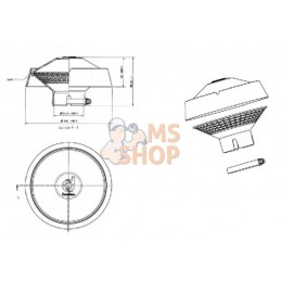 Clapet anti-pluie | DONALDSON Clapet anti-pluie | DONALDSONPR#850470