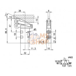 Distributeur 3/2, levier galet | CAMOZZI Distributeur 3/2, levier galet | CAMOZZIPR#853227