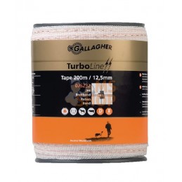 TurboLine large bande 12,5 mm 200 m blanc | GALLAGHER TurboLine large bande 12,5 mm 200 m blanc | GALLAGHERPR#854216