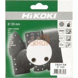 Disque abrasif Ø125mm k100 10 pièces blanc | HIKOKI Disque abrasif Ø125mm k100 10 pièces blanc | HIKOKIPR#612238