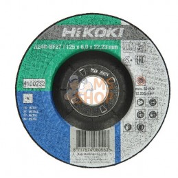 Disque abrasif métal 125x6mm | HIKOKI Disque abrasif métal 125x6mm | HIKOKIPR#700974