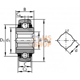 Roulement 1-9/16 in"x100x36 mm, GVK109-211-KTT-B | INA/FAG Roulement 1-9/16 in"x100x36 mm, GVK109-211-KTT-B | INA/FAGPR#890150