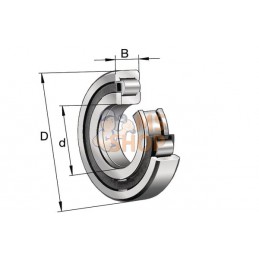 Roulement à rouleaux cylindriques 35x80x21 mm, NUP307-E-TVP2 | INA/FAG Roulement à rouleaux cylindriques 35x80x21 mm, NUP307-E-T