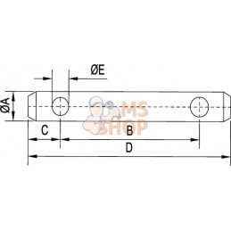 Barre de poussé 25x175mm gopart | GOPART Barre de poussé 25x175mm gopart | GOPARTPR#713919