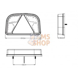 Feu arrière LED rectangle droit | GOPART Feu arrière LED rectangle droit | GOPARTPR#777339