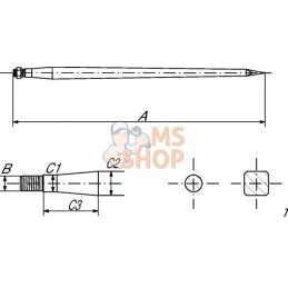 Dent de chargeur frontal 1100mm Universelle | GOPART Dent de chargeur frontal 1100mm Universelle | GOPARTPR#661872