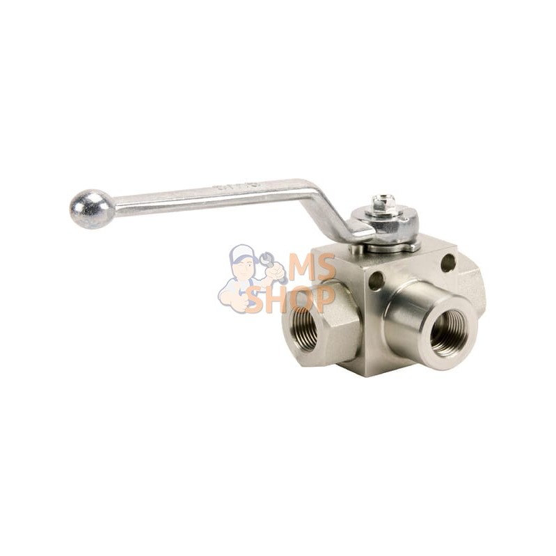 Vanne à bille 3/2-L - 3/8"BSP | GOPART Vanne à bille 3/2-L - 3/8"BSP | GOPARTPR#479407