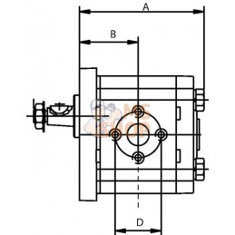 Pompe hydraulique 19cm3 | GOPART Pompe hydraulique 19cm3 | GOPARTPR#690284