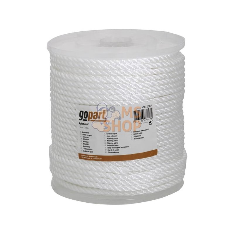 Cordon en nylon PA 8mm x 100m | GOPART Cordon en nylon PA 8mm x 100m | GOPARTPR#661608