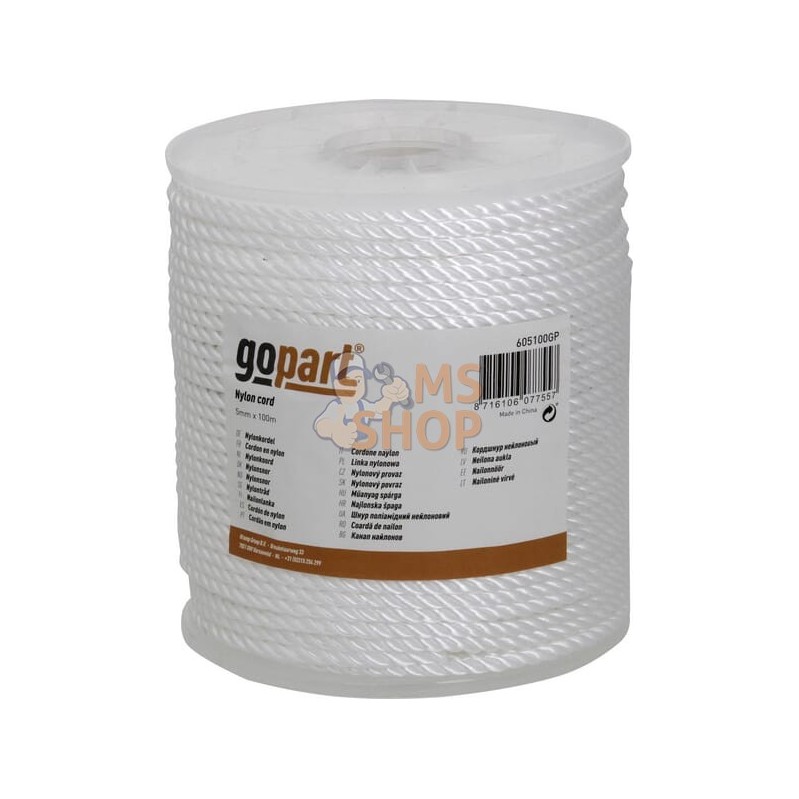 Cordon en nylon PA 5mm x 100m | GOPART Cordon en nylon PA 5mm x 100m | GOPARTPR#661606