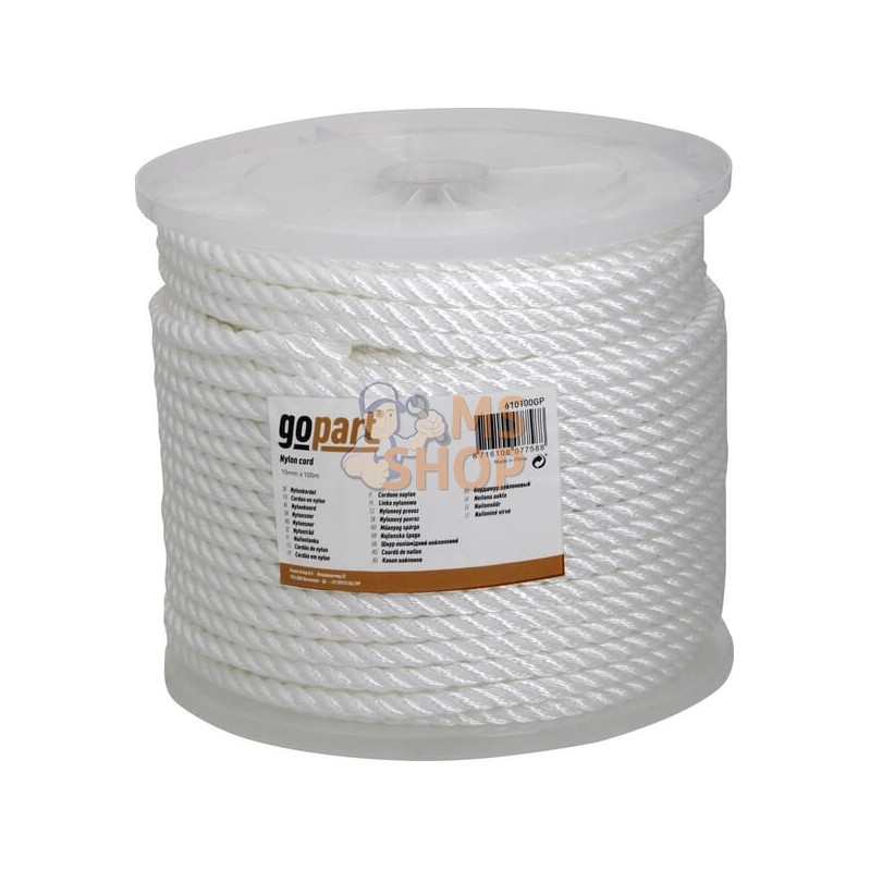 Cordon en nylon PA 10mm x 100m | GOPART Cordon en nylon PA 10mm x 100m | GOPARTPR#661609