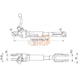 Barre de levage réglable NH | GOPART Barre de levage réglable NH | GOPARTPR#713848