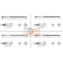 Dent de chargeur 810mm Univ. | GOPART Dent de chargeur 810mm Univ. | GOPARTPR#661871