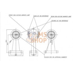 Feu de gabarit 12/24V, 135x83.5x68mm, gopart | GOPART Feu de gabarit 12/24V, 135x83.5x68mm, gopart | GOPARTPR#777246