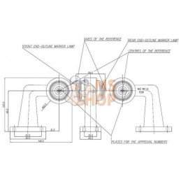 Feu de gabarit 12/24V, 125.5x145x68mm, gopart | GOPART Feu de gabarit 12/24V, 125.5x145x68mm, gopart | GOPARTPR#777244