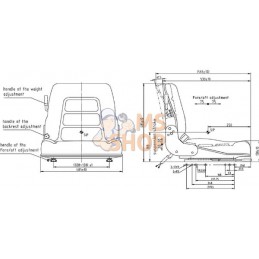 Siège de chariot élévateur | GOPART Siège de chariot élévateur | GOPARTPR#690318