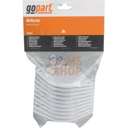 Catadioptre rond blanc Ø75mm à visser | GOPART Catadioptre rond blanc Ø75mm à visser | GOPARTPR#713966