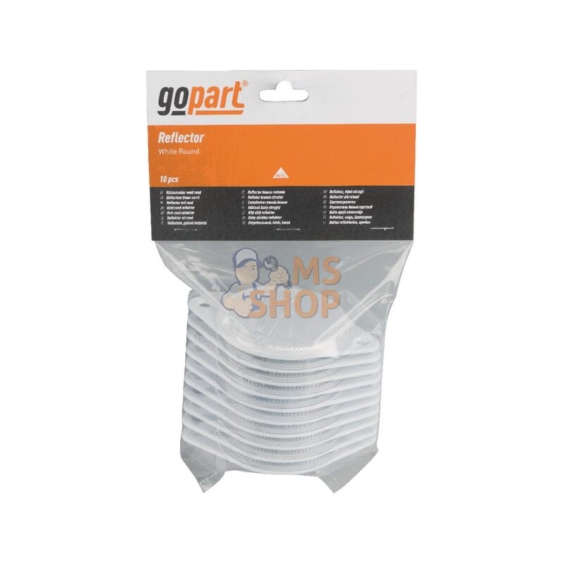 Catadioptre rond blanc Ø75mm à visser | GOPART Catadioptre rond blanc Ø75mm à visser | GOPARTPR#713966