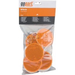 Catadioptre rond orange Ø75mm tige filetée | GOPART Catadioptre rond orange Ø75mm tige filetée | GOPARTPR#713968