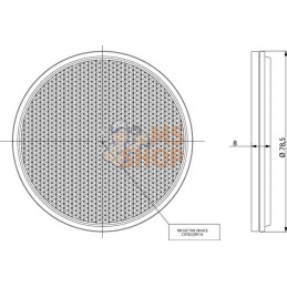 Catadioptre rond rouge Ø75mm | GOPART Catadioptre rond rouge Ø75mm | GOPARTPR#713962