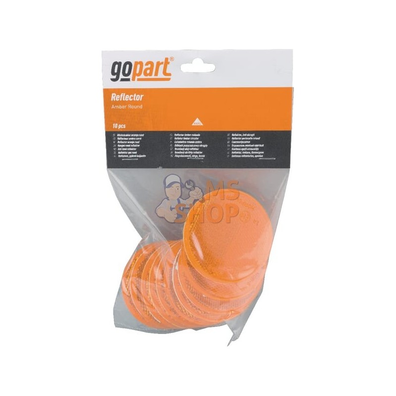 Catadioptre rond orange Ø75mm | GOPART Catadioptre rond orange Ø75mm | GOPARTPR#713961