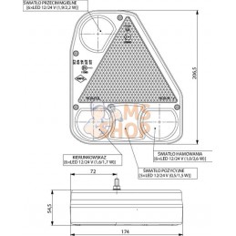 Feu arrière LED rectangle droit câblé | GOPART Feu arrière LED rectangle droit câblé | GOPARTPR#777297