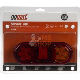 Feu arrière LED rectangle droit câblé | GOPART Feu arrière LED rectangle droit câblé | GOPARTPR#777298