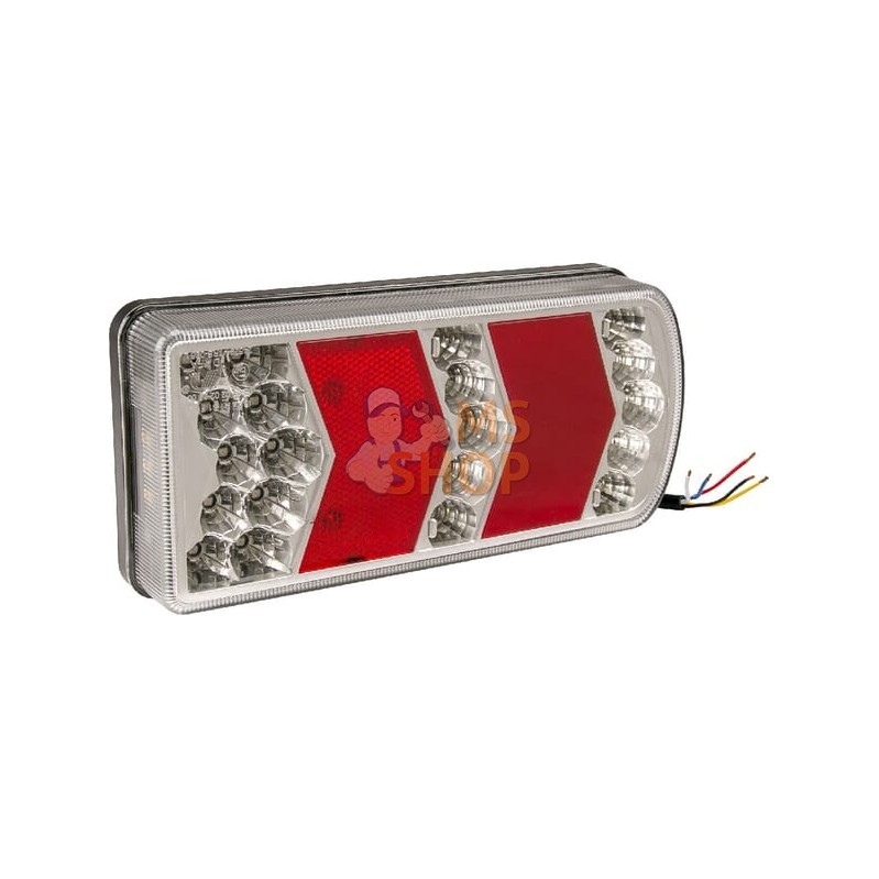 Feu arrière LED rectangle gauche câblé | GOPART Feu arrière LED rectangle gauche câblé | GOPARTPR#777256