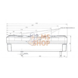 Feu arrière rectangle gauche 5 plots | GOPART Feu arrière rectangle gauche 5 plots | GOPARTPR#777275