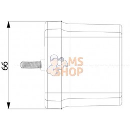 Feu arrière rectangle droit câblé | GOPART Feu arrière rectangle droit câblé | GOPARTPR#777330