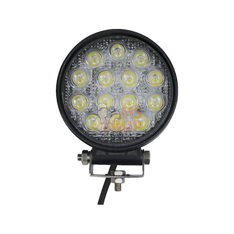 Phare de travail LED rond 42W 3360lm, 10/30V, Ø 117mm, faisceau large 14 LED gopart | GOPART Phare de travail LED rond 42W 3360l