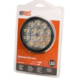 Phare de travail LED rond 42W 3360lm, 10/30V, Ø 117mm, faisceau large 14 LED gopart | GOPART Phare de travail LED rond 42W 3360l