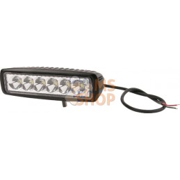 Phare de travail LED rectangulaire 18W 1440lm, 10/30V, 159.8x63mm longue portée 6 LED gopart | GOPART Phare de travail LED recta