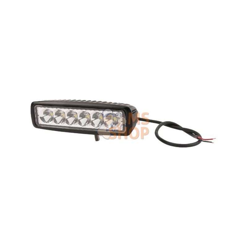 Phare de travail LED rectangulaire 18W 1440lm, 10/30V, 159.8x63mm longue portée 6 LED gopart | GOPART Phare de travail LED recta