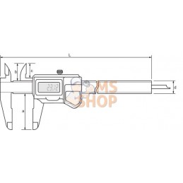 Pied à coulisse numérique 150mm | GOPART Pied à coulisse numérique 150mm | GOPARTPR#512934