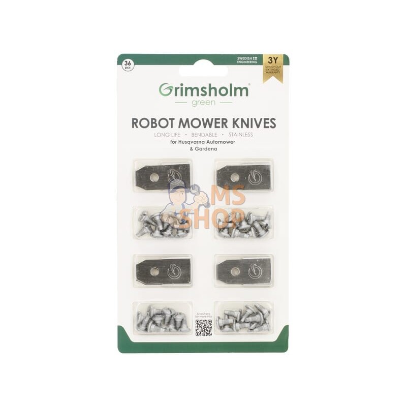 Lame robot Husqvarna x 36pcs | GRIMSHOLM Lame robot Husqvarna x 36pcs | GRIMSHOLMPR#1089649