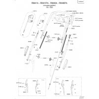 Pièces détachées GUIDON-ÉLEMENTS DE COMMANDE RM41PA OUTILS WOLF - MSSHOP