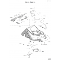 Pièces détachées CARCASSE-INSERT MULCHING RM41PA OUTILS WOLF - MSSHOP