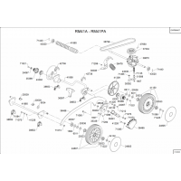 Pièces détachées TRANSMISSION-ROUES-HAUTEUR DE COUPE RM41PA OUTILS WOLF - MSSHOP