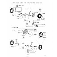 Pièces détachées ROUES-HAUTEUR DE COUPE NATF OUTILS WOLF - MSSHOP