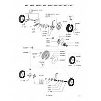 Pièces détachées ROUES-HAUTEUR DE COUPE NATF2 OUTILS WOLF - MSSHOP