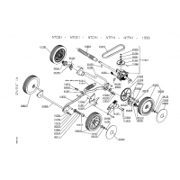 Pièces détachées ROUES-HAUTEUR DE COUPE  NTCE1 OUTILS WOLF - MSSHOP