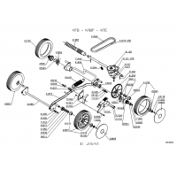 Pièces détachées  ROUES-HAUTEUR DE COUPE-SYSTEME DE TRACTION NTE  OUTILS WOLF - MSSHOP