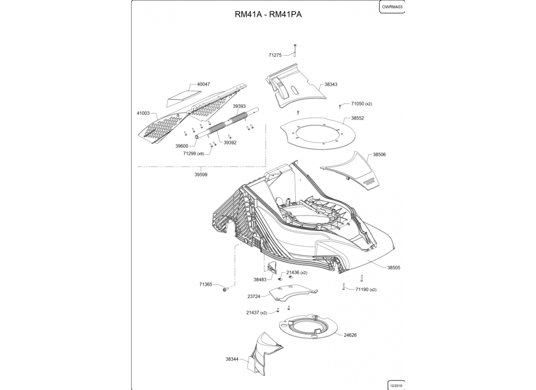 2 - CARCASSE-INSERT MULCHING | RM41A