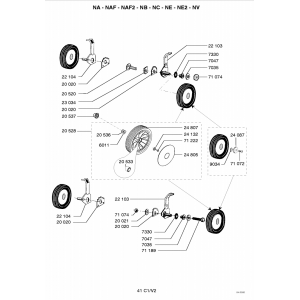 Pièces détachées ROUES-HAUTEUR DE COUPE NC OUTILS WOLF - MSSHOP