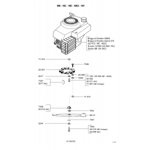 Pièces détachées MOTEUR-LAME NE OUTILS WOLF - MSSHOP